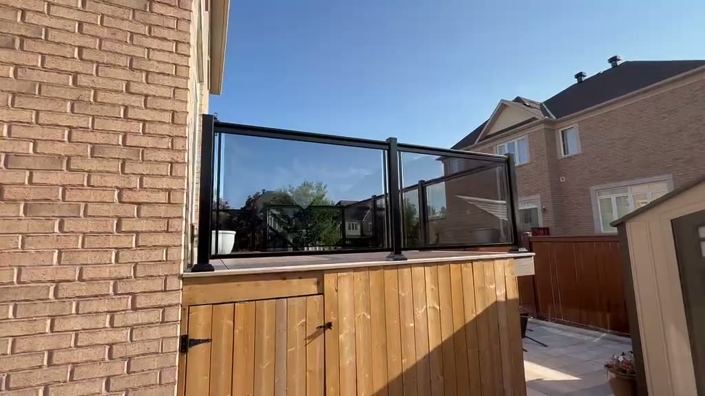 Deck and entry · Tinted glass